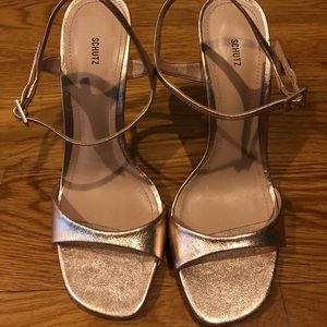 Schutz gold sandals